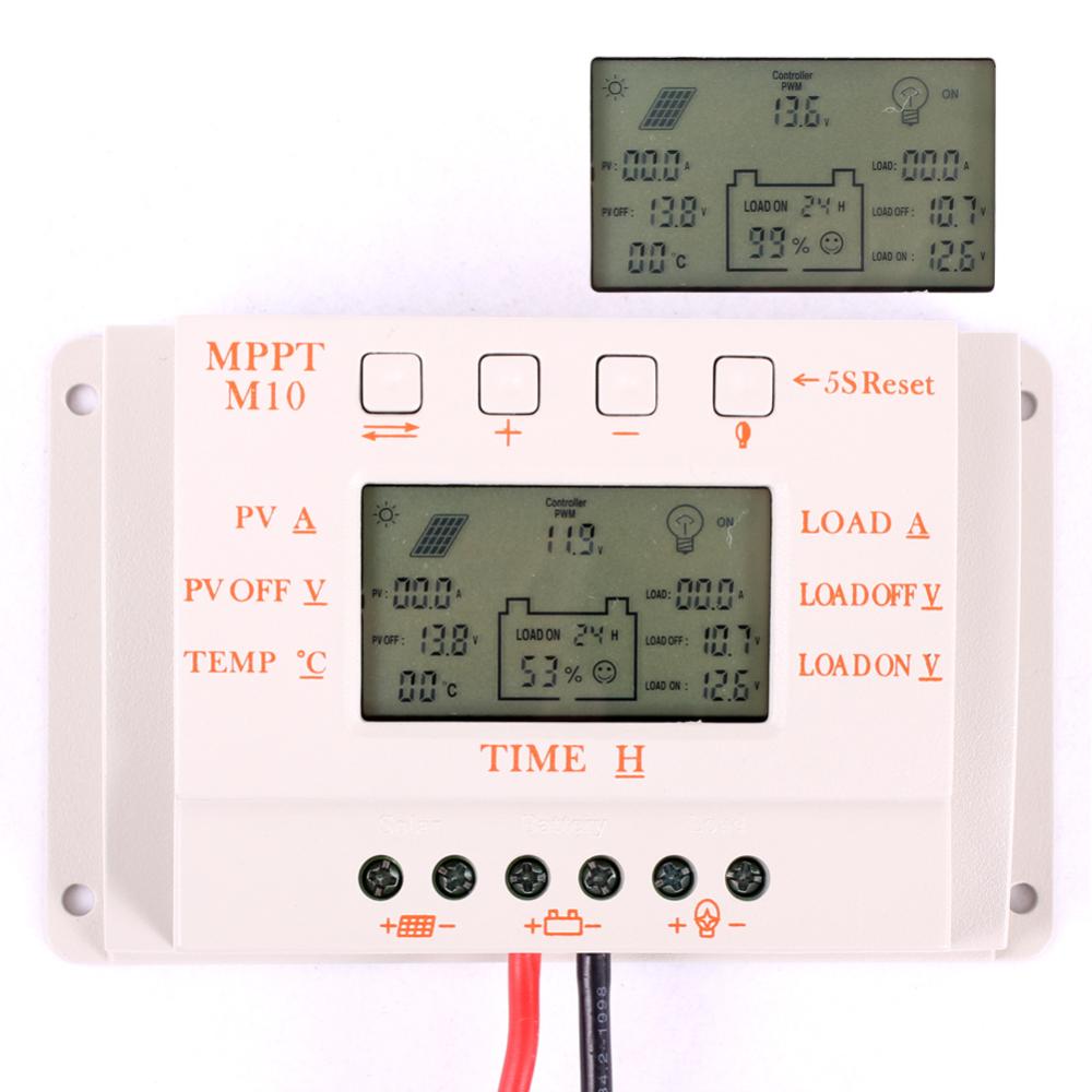 Купить ЖК 10А mppt солнечные батареи регулятор заряда контроллер 12v ...