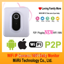 MR112 0.3Mega Pixels (640×480)MiiRii Wireless Wifi Mini IP Camera P2Pcam Portable Baby Monitor For iOS Andriod Smartphone Tablet