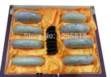 Spa massage stone energy stone volcanic stone hot and cold essential oil foment stone tool set