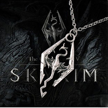 1 pc send Men necklace Popular dinosaur Skyrim the Elder scrolls dragon pendants necklaces personalized fashion