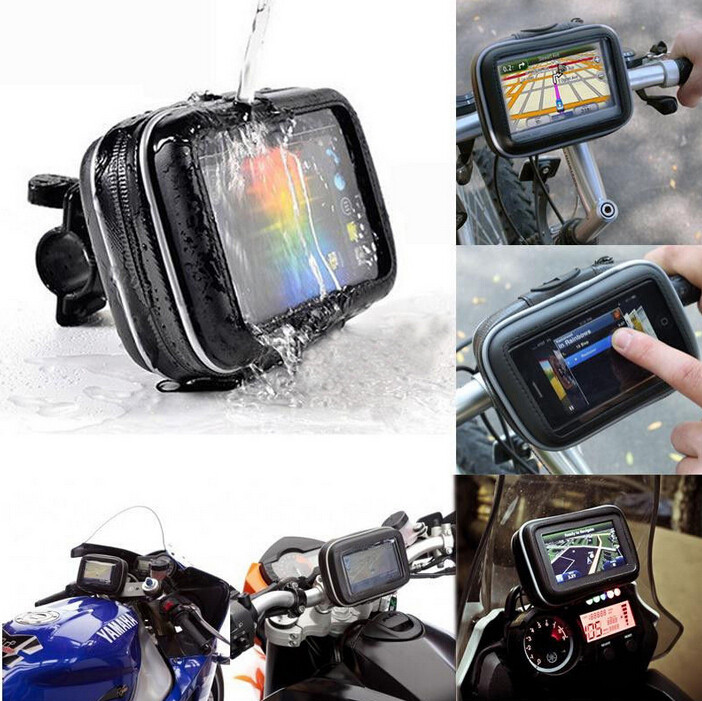 100 Brand New High Quality Bicycle Motor Bike Motorcycle Handle Bar Holder Waterproof Case Bag 5
