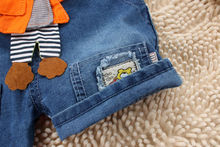 Newborn Baby Girls Boys Kids Denim Jeans One pieces Rompers Playsuits Clothes