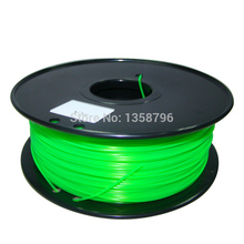 green color 3d printer filaments PLA/ABS 1.75mm/3mm 1kg plastic Rubber Consumables Material MakerBot/RepRap/UP/Mendel