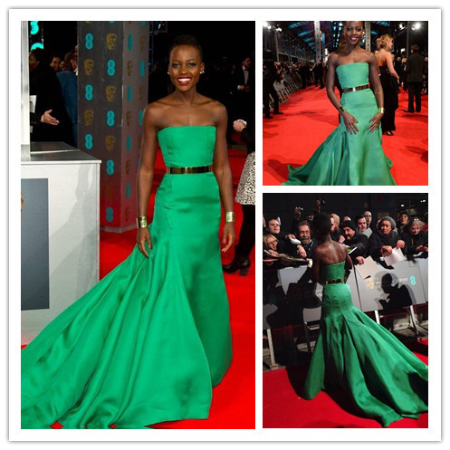 ... Green-Strapless-Celebrity-Dress-BAFTAs-2014-Red-Carpet-Prom-Gowns.jpg