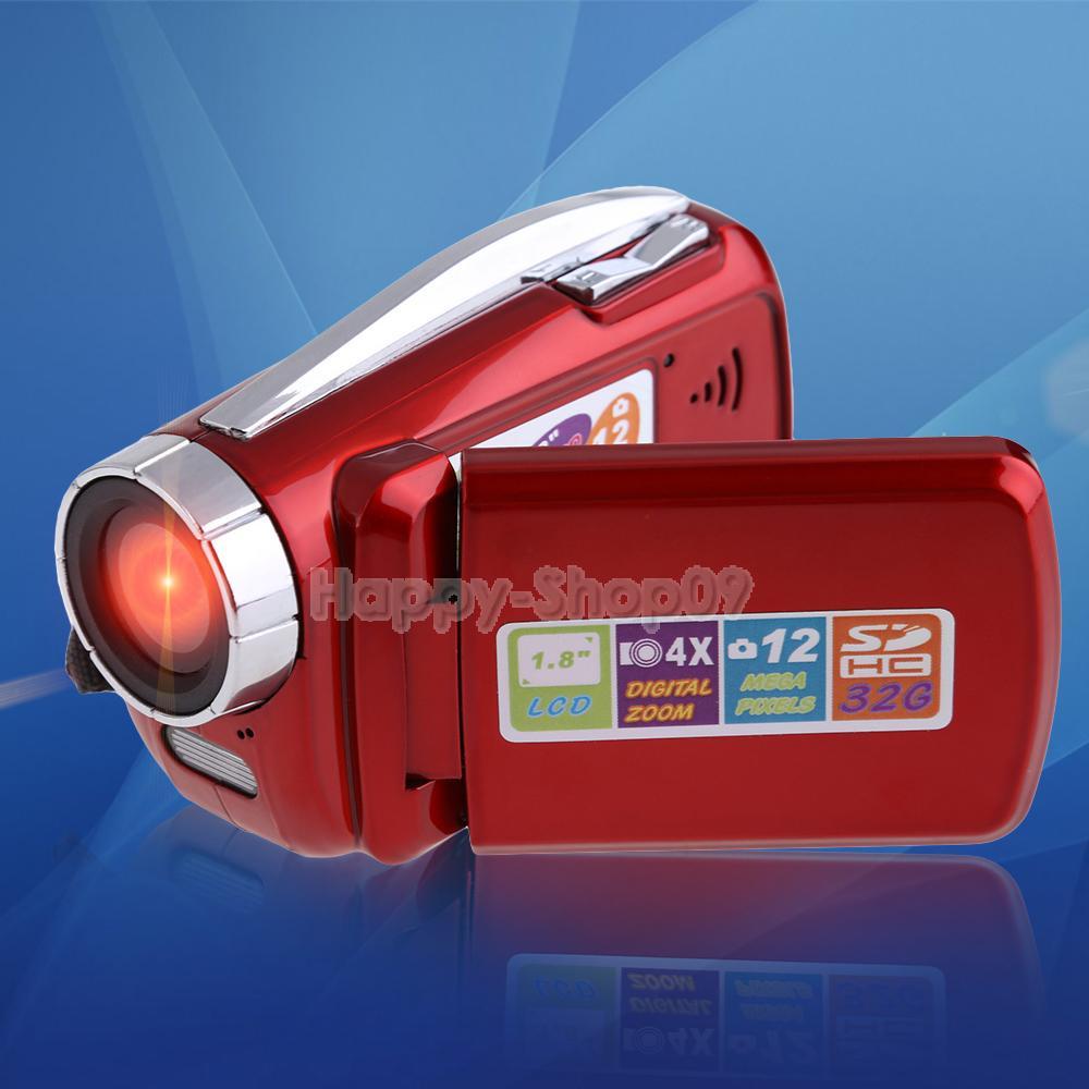 BUH9 1 8inch TFT LCD HD DV Camcorder Digital Video Camera Recorder 4x Zoom Red