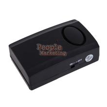 Mini Anti-Theft Security System 120dB Vibration Alarm Black for Door Window P4PM