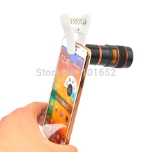 Universal 8X Optical Zoom Telescope Camera Lens for Mobile Phone iPhone 4 5C Samsung S5 S4 S3 Galaxy Note 2 3 CL-19U