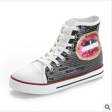 New 2014 hot sales canvas shoes tall style classic Canvas Shoes Lace up women Sneakers lovers