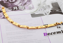 New 2014 Brand Design Crystal Love Bracelet Men women 18K Real Gold Plated Rhinestone Chain Bracelets