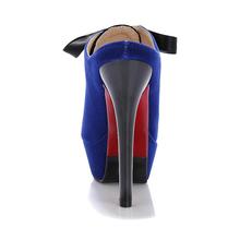 COMIST 2014 Summer Size35 43 Women High Heel Slippers Party Wedding Peep Toe Flock Leather Mixed