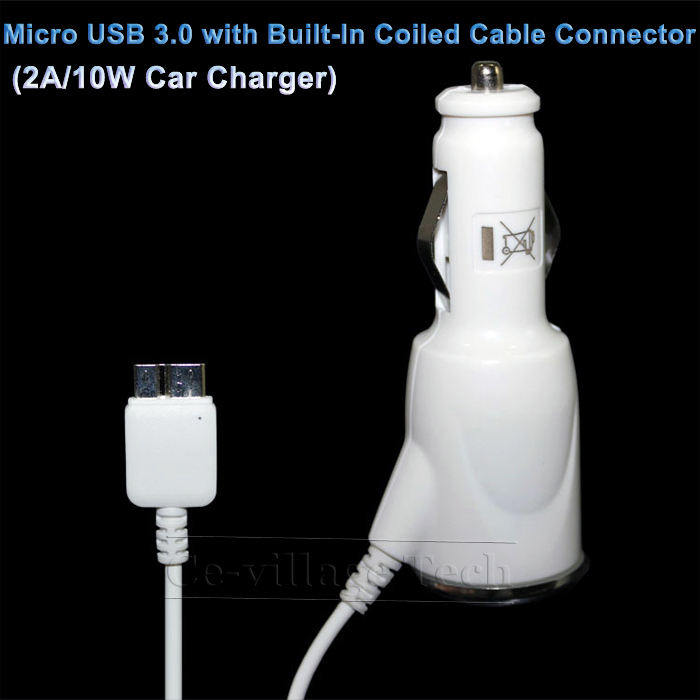 Micro USB 3 0 5V 2A LED Light Shining Car Charger for Samsung Galaxy Note3 N9000