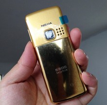 Luxurious Nokia gold 6300 Original unlocked 6300 Nokia Mobile Phone have English keyboard and Russian keyboard