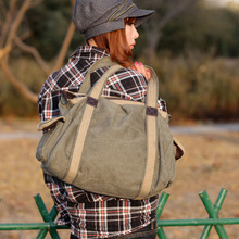 Hot sell high capacity women messenger bag casual travel bag vintage canvas bag 