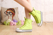 2014 New Spring Casual Women Flats Lovers Sport Shoes Zip Lace Up Women Sneakers High For