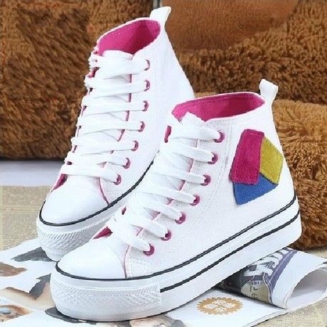 2014 New Spring Casual Women Flats Lovers Sport Shoes Color Block Lace Up Women Sneakers Canvas