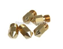 3D Printer Nozzle Mixed Sizes 0.2mm/0.3mm/0.4mm Extruder Print Head For 1.75MM MK8 Makerbot 100pcs DHL/FEDEX free shippment