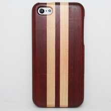 2014 NEW China wood art brand Safety Handmade Natural Wooden Bamboo Hard wood case cover skin shell For iphone 5c Free shipping