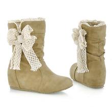 New Women’s Casual Fashion Bobbin Lace Half Boots Flattie Single Boots Shoes 3Colors