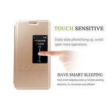 Smart Window Case For Huawei Honor 6 Flip Back PU Leather Skin Mobile Phone Bags Accessory