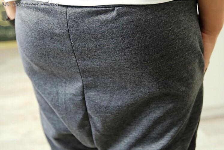 Купить осенней мужской гарем брюки slim fit кожаный карман дизайн малых ...