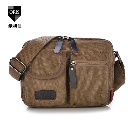 Hot sale Men s canvas messenger bag for man travel small shoulder bag designer s women