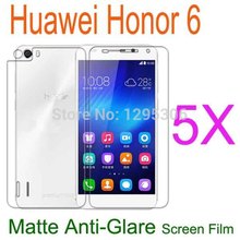 Huawei Honor 6 in stock Matte Anti-Glare Screen Protector. 4G FDD LTE phone Octa core 5.0” 5x Front+5x Back with Cleaning Cloth