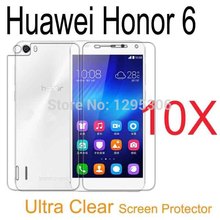 10x Front 10x Back Huawei Honor 6 Screen Protector Ultra Clear LCD Screen Protective Cover Film