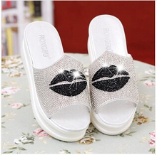 free shipping 2014 new summer lady’s casual sandals slippers for women garden shoes breathable shoes red black womens sandals
