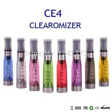 8pcs/lot Electronic 2014 New CE4 atomizer eGo Atomizers Clearomizer for Ego Electronic cigarette e cigarette 1.6ml 8 Colors