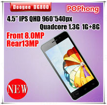 F Original Doogee DG800 mtk6582 quad Core android smartphone 4.5 inch IPS 1G Ram 8G ROM 13.0MP GPS 3G