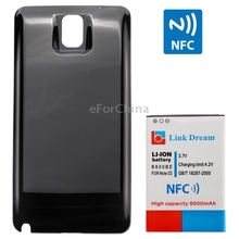 Link Dream High Quality 8000mAh Mobile Phone Battery with NFC & Cover Back Door for Samsung Galaxy Note III / N9000 (B800BE)