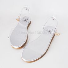 Fashion new Women Sandy beach Transparent sandals Flip flops Fresh and sweet with 4 5 5