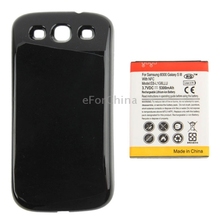 Free Shipping  for Sumsung Galaxy S III / i9300 with  5300mAh NFC Mobile Phone Battery & Cover Back Door(Black)