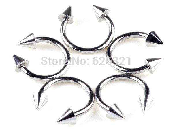 Wholesale 5pcs lots Promotion Cheap Rivets Body Jewelry Lots Barbell Belly Lip Nipple Rings Eyebrow Pierce