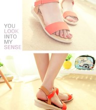 Tendon at the end of summer sandals flat sandals with flat sandals soft bottom non slip