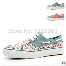 Womens sneakers run New princess women canvas floral print shoes women’s casual sports running sneakers for lady flats shoes