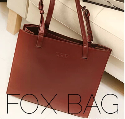 New the wave packet simple pure color bag lady one shoulder bags The simulation handbag Optional
