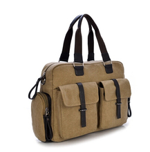 High quality washed canvas handbag women fashion trend big messenger bag for man casual vintage canvas