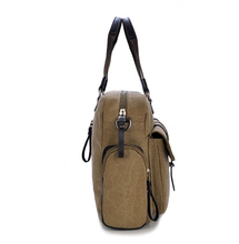 High quality washed canvas handbag women fashion trend big messenger bag for man casual vintage canvas