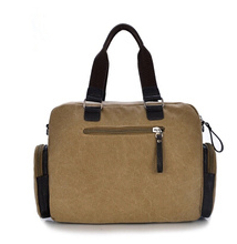 High quality washed canvas handbag women fashion trend big messenger bag for man casual vintage canvas
