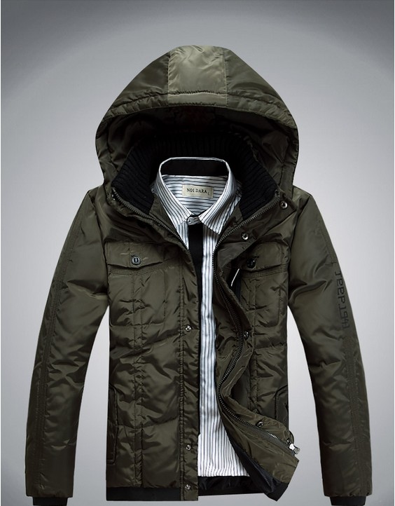 Free shipping 2014 new men s fall and winter clothes men short paragraph Slim Down Hooded