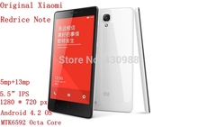 Original Xiaomi Redmi Note 4G LTE Mobile Phone Red Rice Note Quad Core MTK6592 5.5″ 2GB 8GB 13MP Android 4.4 play store