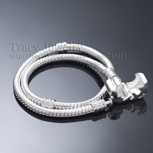 24 Hours Dispatch! 925 Silver 3MM Snake Chain Fit European Beads Charms Pandora Bracelets (7”-8.5” For Choice)  free shipping