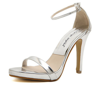 2014 HOT SALE Women S sandals Gold and Silver open toed High Heel sandals Pumps wedding