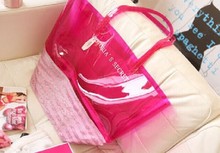 2014 new sexy fashion PU Victoria large capacity women Transparent shoulder bag beach handbags