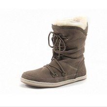 2014 New Arrival American And European Casual Genuine Leather High quality Cotton Warmth Female Snow Boots