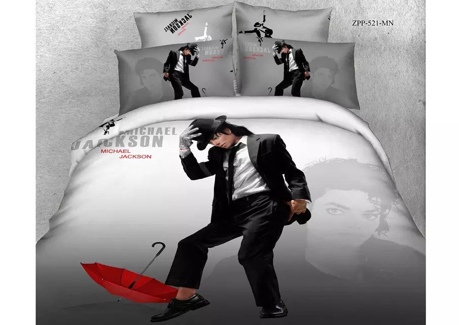 Crazy Michael Jackson Bedding sets,Rock Godfather michael design duvet ...