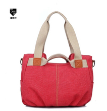 Summer new women s fresh sweet canvas handbag brand fashion travel messenger bag for girl casual
