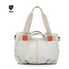 Summer new women s fresh sweet canvas handbag brand fashion travel messenger bag for girl casual
