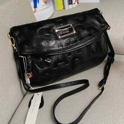 free shipping European and American big stars stylish leather handbags real leather shoulder mj bag diagonal